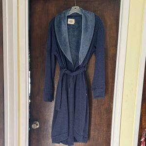 UGG Women's Deep Blue Plush Robe